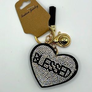 New “Bless” Puffy Keychain